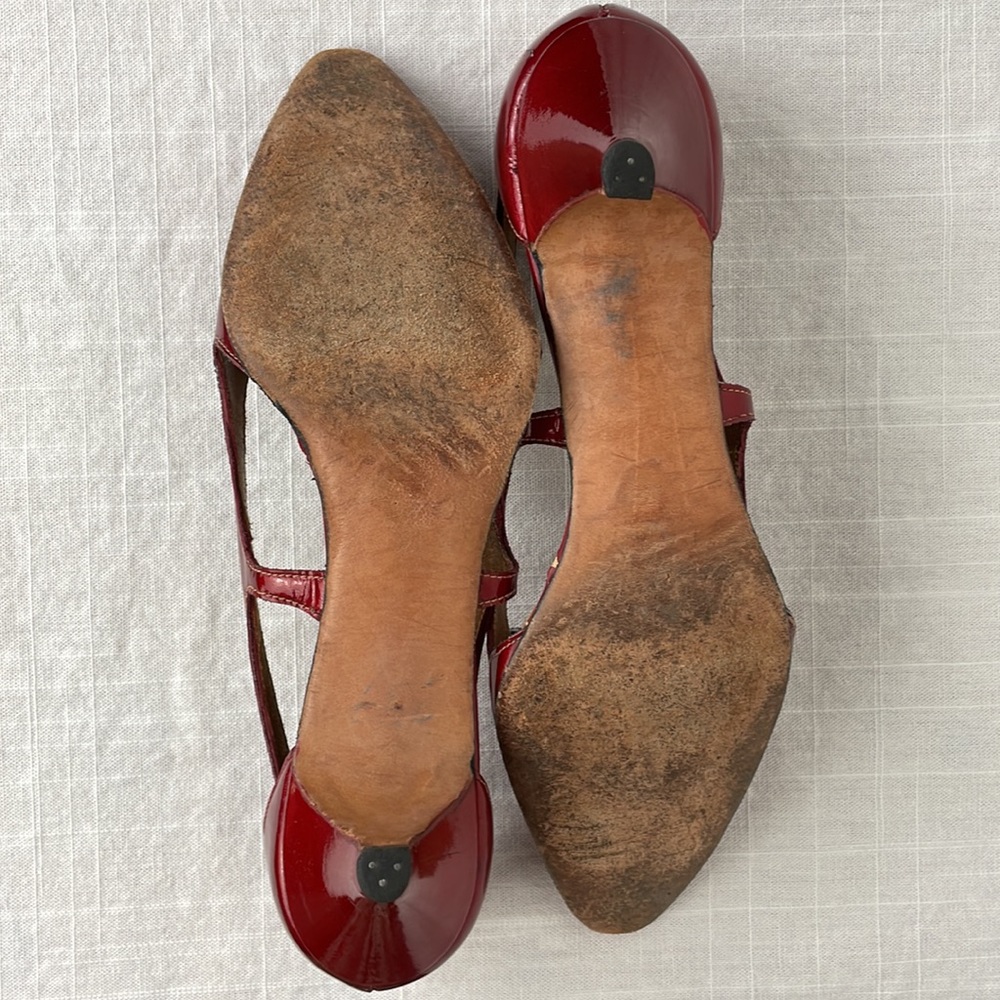 Rare Vintage Levinson’s Signature Collection Candy Apple Red Patent Shoes 60s - Picture 13 of 16
